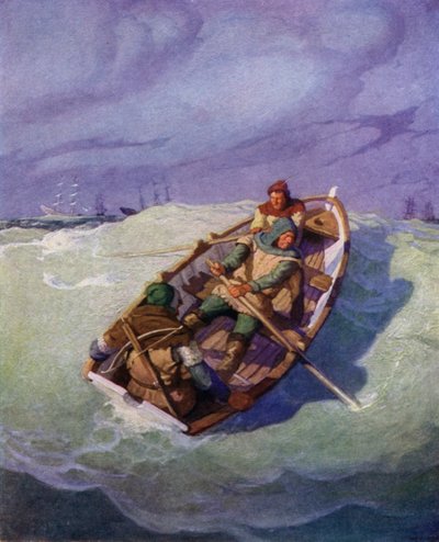 Illustration for The Black Arrow by Robert Louis Stevenson by Newell Convers Wyeth